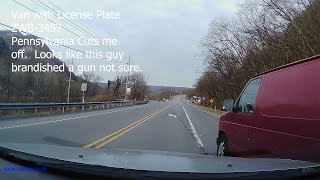 Pennsylvania LIcense Plate ZWB3457 Van tries to ram car [upl. by Montgomery]