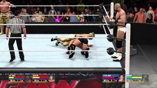 WWE 2K16 The Lucha Dragons vs Cesaro and Tyson Kidd [upl. by Nelag]