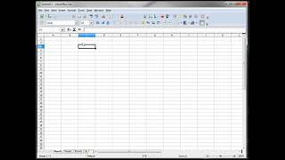 1  LibreOfficeCalc OpenOfficeCalc Excel Tutorial  A first Look [upl. by Eilis]