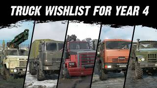 Top 10 Trucks from old games that we need in Snowrunner [upl. by Eirrak]