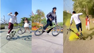 BMX Cycle Stunt  New bmx cycle stunt tik tok video  BMXCycleStunt​ [upl. by Carlson472]