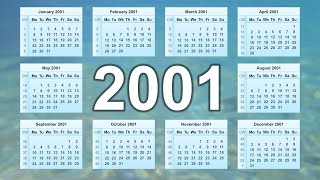 Calendar 2001 [upl. by Sarita432]