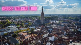 Bruges Walking Tour  4K Tour of the Incredible FairyTaleLike City in Belgium [upl. by Akenal]