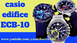 How to setting Time on Casio Edifice ECB10 tutorial watchservicebd [upl. by Anirt657]