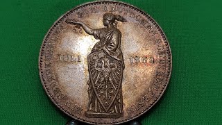 Гордость коллекции талер 1862 Франкфурт стрелковый Taler thaler Frankfurt silver coins coin Germany [upl. by Oribelle13]