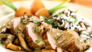 Recette  Filet mignon de porc aux champignons [upl. by Ervin216]