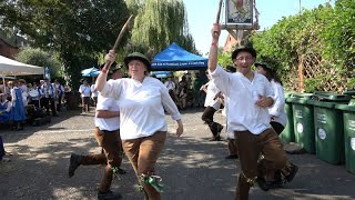 Domesday Morris dance quotWorcestershire Monkeyquot at Bromyard Folk Festival 2023 [upl. by Aerdua627]