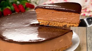 La più bella e deliziosa cheesecake alla nutella senza forno È geniale  SaporitoTV [upl. by Aerdnuahs]