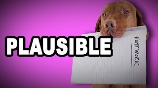 Learn English Words PLAUSIBLE  Meaning Vocabulary with Pictures and Examples [upl. by Aehtrod174]