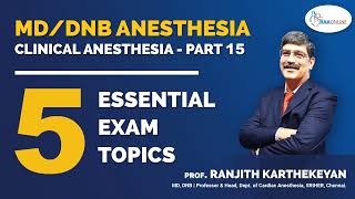 MDDNB Anesthesia  5 Essential Exam Topics Part 15 [upl. by Macmillan]