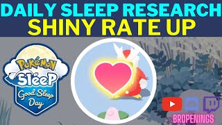 Daily Research Cleffa Line Shiny Rate Up in Good Sleep Days pokemonsleep cleffa shinypokemon [upl. by Nnadroj]