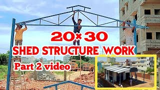 New model shed structure work  how to build a shed  build a shed fabrication shed PART2 [upl. by Parsons133]