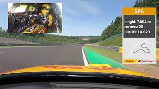 Onboard lap renewed Circuit Spa Francorchamps in the Coronel Audi RS 3 LMS TCR Europe [upl. by Carson983]