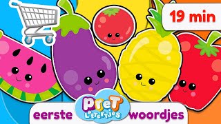 Pretlettertjes WOORDJES Special  Groenten en Fruit boodschappen doen [upl. by Aletse895]