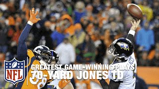 Joe Flaccos 70Yard TD Pass to Jacoby Jones  2012 NFL Divisional Round Highlights [upl. by Sansen300]