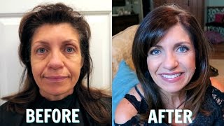 GIVING MY MOM A MAKEOVER BEFORE AND AFTER [upl. by Aramen]