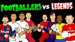 ⚽️FOOTBALLERS vs LEGENDS  Part 3⚽️ Feat Messi Bellingham Nunez Rooney Cruyff amp more Frontmen 78 [upl. by Ennove]