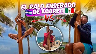 ¡Palo ensebado en XCARET Cancun 🇲🇽 Diablo y Jilo se Desafían ¿Quien creés que logré superarlo😲 [upl. by Anuahsat380]