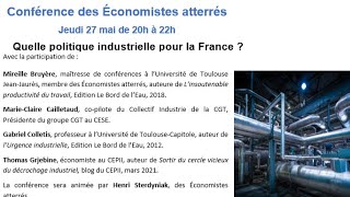 Quelle politique industrielle pour la France [upl. by Lorain]