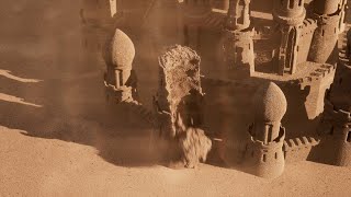 Sand Castle Particles Simulation  Houdini [upl. by Nicky]