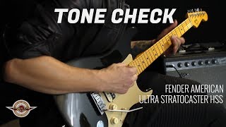 TONE CHECK Fender American Ultra Stratocaster HSS Guitar Demo  No Talking [upl. by Supat230]