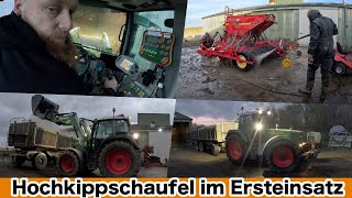 FarmVLOG900  Wie gut funktioniert die Hochkippschaufel am Fendt [upl. by Ajroj]