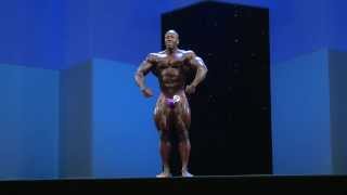 Shawn Rhoden Posing at Arnold Classic Europe Pro 2013 [upl. by Omolhs472]