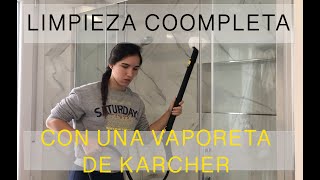 LIMPIEZA COMPLETA CON VAPORETA KARCHER SC4 [upl. by Cimbura903]