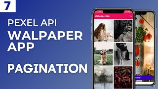 Part7 Wallpaper APP  Pagination in android recyclerview using retrofit [upl. by Arriec]