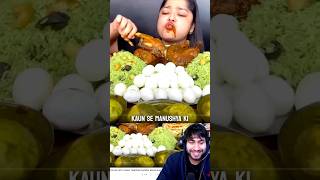 17 logo ko khana khagyi akeli Maddy eats 😨 food maddyeats mukbang [upl. by Bowden]