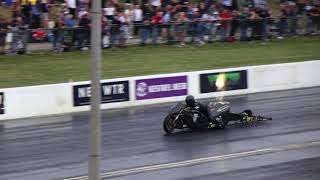 Top Fuel Drag Bike at Santa Pod Euro Finals in Slow Motion 7th Sept 2024 [upl. by Eivol]