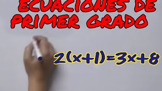 Aprende matemáticas ecuaciones de primer grado [upl. by Edecrem]