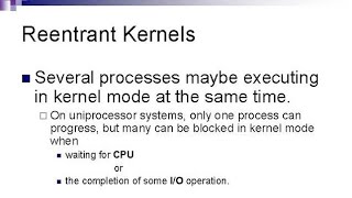 Reentrant Kernel In Operating System [upl. by Millur]