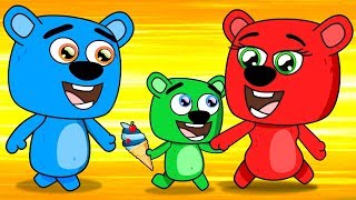 Mega Gummy Bear Meet in Park Full Episodes Cartoon Animation [upl. by Anierdna723]