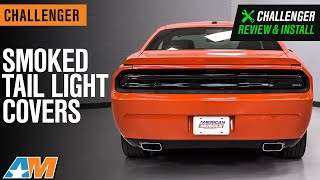 20082014 Challenger Tail Light Covers with Rear Center Section Smoked Review amp Install [upl. by Kittie]