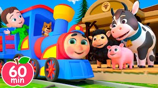 Train Choo Choo Song  Newborn Baby Songs amp Nursery Rhymes [upl. by Arak]