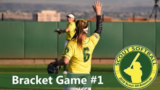 Scout Softball 2018 AllAmerican Games  Bracket Game 1 [upl. by Cuthbertson]