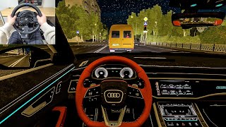 Audi RS Etron GT  City Car Driving  Night Drive Steering Wheel Gameplay [upl. by Wildon]