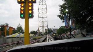 Top Thrill Dragster Front Seat onride POV Cedar Point [upl. by Onimod]