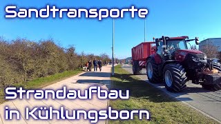 Sandtransporte  Strandaufbau in Kühlungsborn [upl. by Rosabelle]