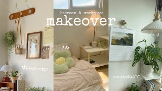 Aesthetic room makeover 2024🌷pinterest inspired🎁 [upl. by Erodisi]