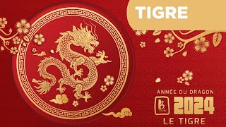 Horoscope chinois 2024  le signe du Tigre astrologie 2024 année du Dragon de bois [upl. by Andromede]