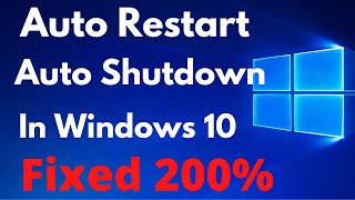 How to Stop Auto Restart Problem Windows 10  11  Fix LaptopPC Automatic Shutdown Problem [upl. by Annawak402]