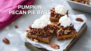 Pumpkin Pecan Pie Bars [upl. by Ykvir]