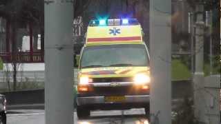 Brandweer en Ambulance Dienst met spoed in Rotterdam Dag Compilatie [upl. by Anelej]