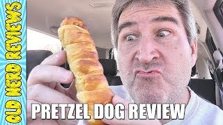 Auntie Annes Original Pretzel Dog REVIEW 🌭 [upl. by Mallen]