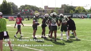 Michigan State Football Practice  QBTEWRRB [upl. by Uol]