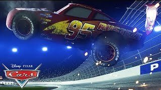 Lightning McQueens Big Crash  Pixar Cars [upl. by Metcalf]