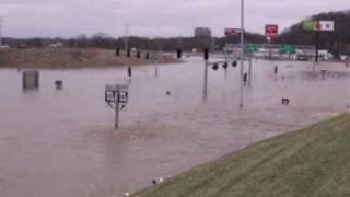 Spring Flooding Intersection 141 amp i44 Under Water Fenton Missouri March 2008 [upl. by Edahc]