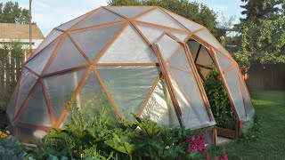 How to Build a Geodesic Dome Greenhouse [upl. by Eineg]